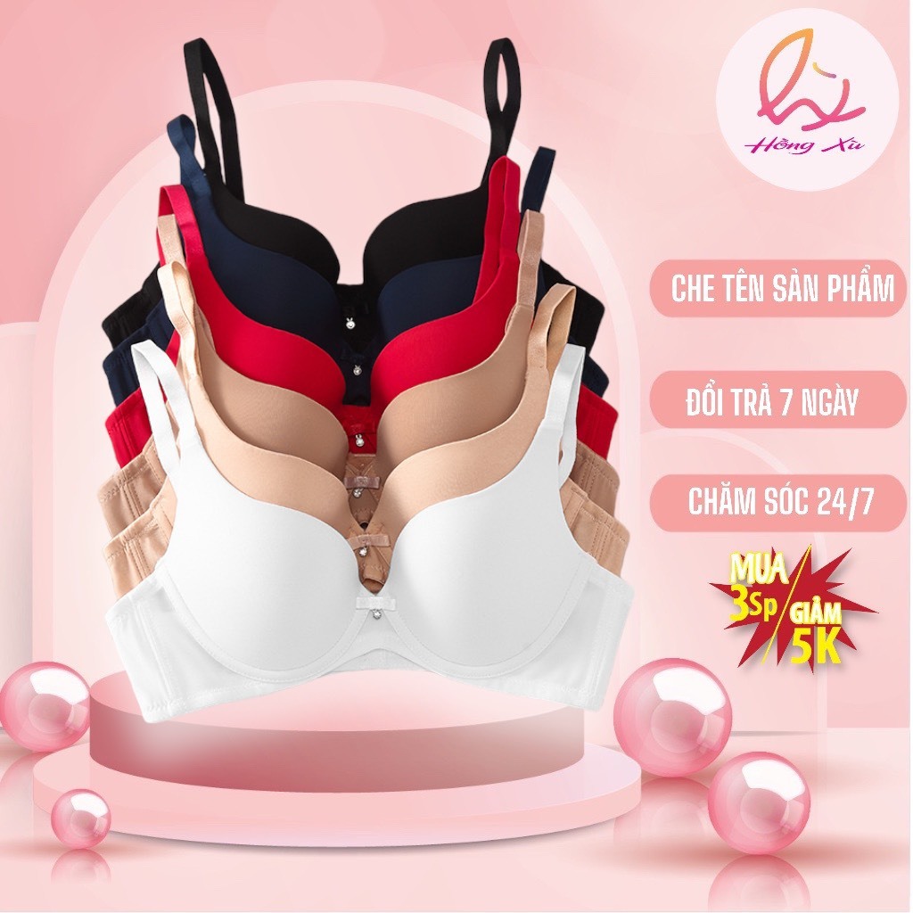 Áo Ngực mút Dày Vừa Có Gọng Hàng Thái Lan - 902 Loại 1 [Hồng xù]