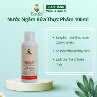Sản phẩm dùng thử nước ngâm rau củ quả Fuwa3e 100ml organic sinh học 100ml làm sạch thực phẩm 100% Enzyme từ dứa