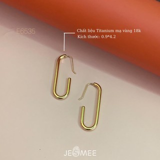 Khuyên tai nữ Jey Hoops MEE chữ J cá tính - E6535