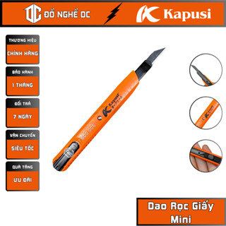  Dao Rọc Giấy Mini Dao Trổ Rọc Giấy Thẳng Dao Cắt Decal K-8741 Kapusi Nhật Bản thép SK5 sắc bén Cắt giấy và cắt decal 