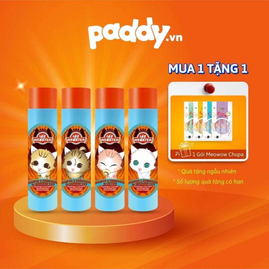 Sữa Tắm Cho Mèo Gội & Xả Lee & Webster 280g