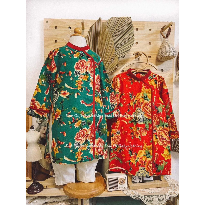 Áo dài công phượng bé trai bé gái