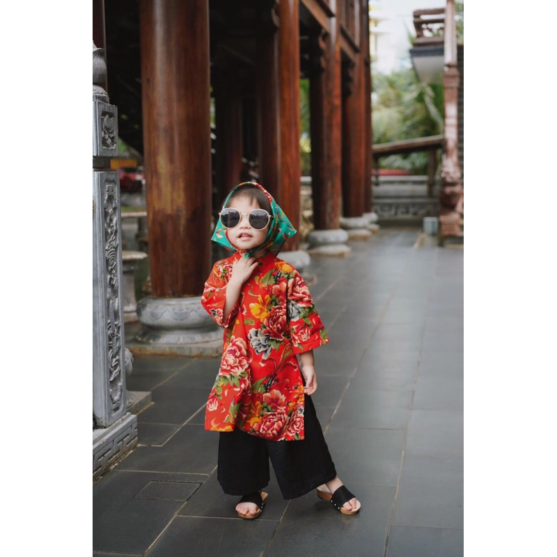 Áo dài công phượng bé trai bé gái