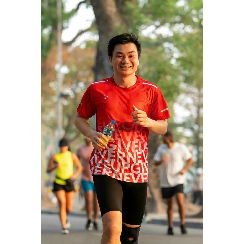 Áo chạy bộ thể thao nam siêt mát, áo thun thể thao chất mè kim cương, tập gym,  chạy bộ nam chính hãng JP