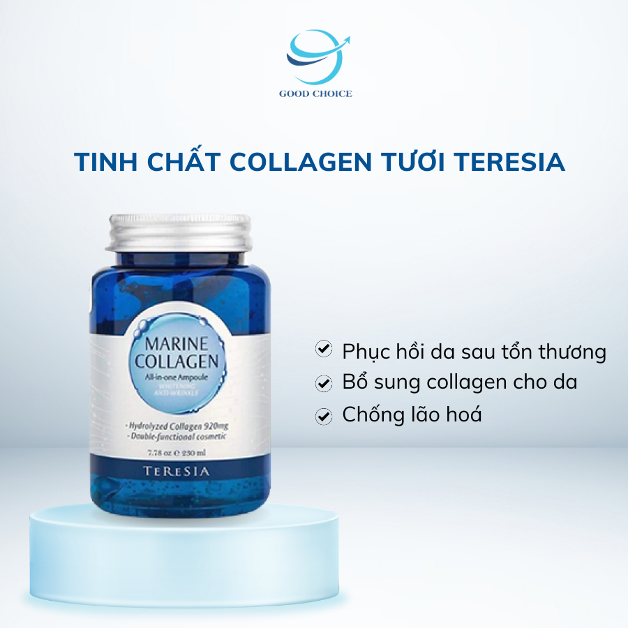 Tinh Chất Collagen Tươi Hàn Quốc Marine Teresia - Serum Trắng Da Căng Bóng Trẻ Hóa Da, Chống Lão Hóa