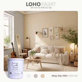 Sơn tường nội thất Loho House | Chủ đề: Dòng chảy chậm | Sơn nước cao cấp Loho-paint tone màu xanh non