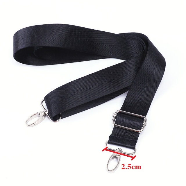 Dây đeo chéo Polyster cao cấp cho túi xách, máy ảnh trơn màu