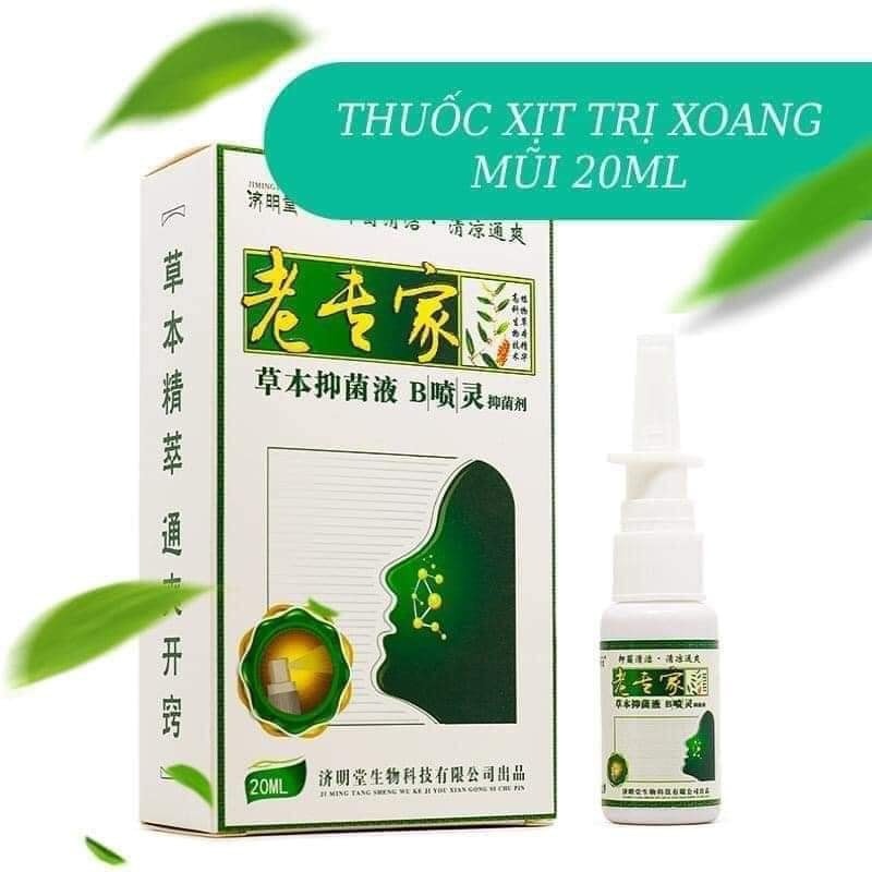 Xịt Mũi JIMING TANG 20ml Nội Địa Trung Hỗ Trợ Dứt Điểm Nghẹt Mũi Sổ Mũi