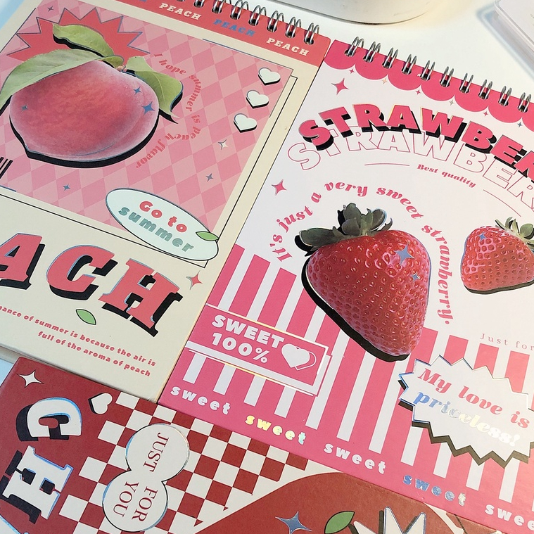 Sổ lò xo kế hoạch hàng tuần planner Fruit 120 trang