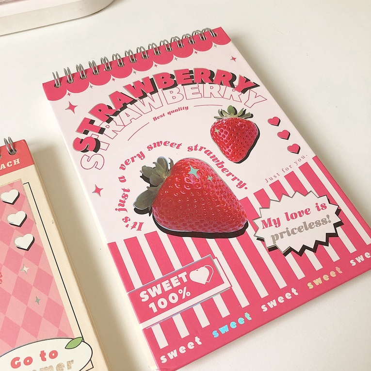 Sổ lò xo kế hoạch hàng tuần planner Fruit 120 trang