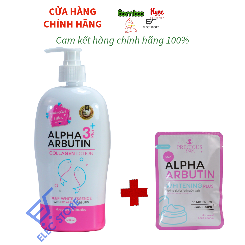 BỘT KÍCH TRẮNG ALPHA ARBUTIN WHITENING PLUS DƯỠNG TRẮNG DA PRECIOUS SKIN THÁI LAN