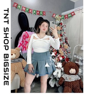 ÁO THUN XOẮN NGỰC TAY DÀI [TNT SHOP BIGSIZE 60KG 90KG]