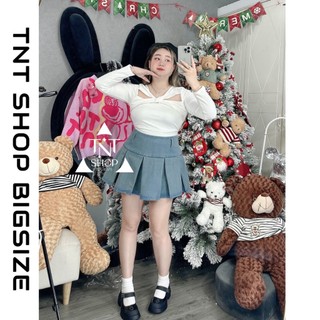 ÁO THUN XOẮN NGỰC TAY DÀI [TNT SHOP BIGSIZE 60KG 90KG]
