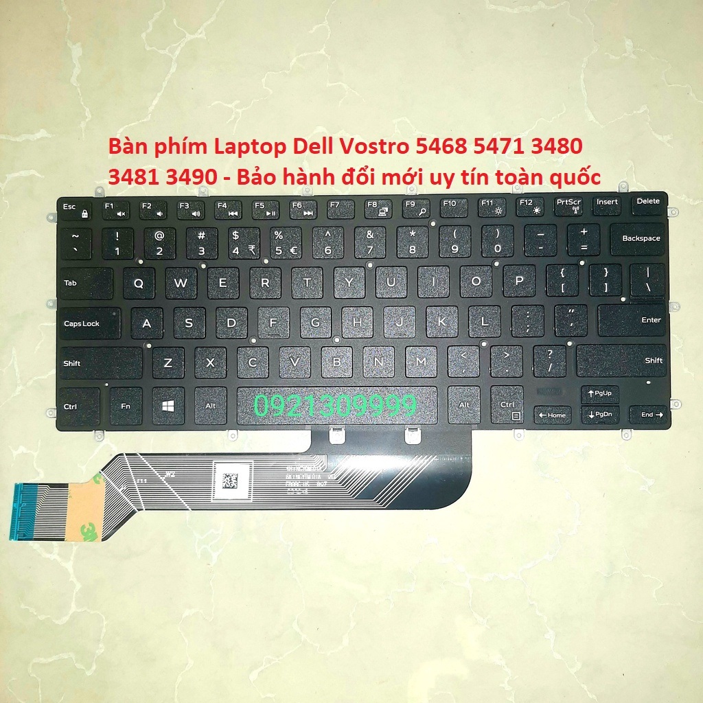 Bàn phím Laptop Dell Vostro 5468 5471 3480 3481 3490 - Bảo hành đổi mới