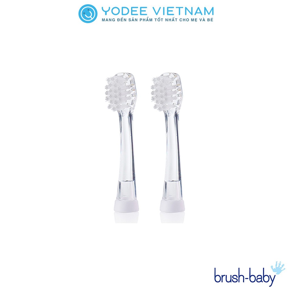 Brush-Baby Bộ 2 đầu bàn chải thay thế tiện dụng cho bàn chải điện BabySonic (0 - 18 tháng)