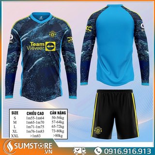 Áo Man United Mẫu 3rd Xanh Bích Dài Tay - Đồ Bóng Đá 2024