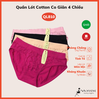 COMBO 10 quần lót nữ cotton Vanvene QL8104 co giãn 4 chiều 46 - 70kg