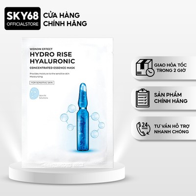Mặt Nạ Cấp Ẩm Chuyên Sâu và Cải Thiện Nếp Nhăn Wonjin Effect Hydro Rise Hyaluronic Mask 30g - HYDRO RISE