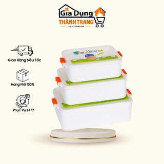 Bộ 3 hộp đựng thực phẩm 2047 Song Long siêu tiện lợi