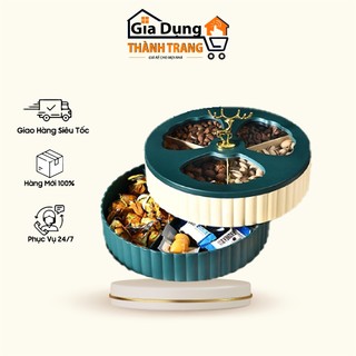 Khay mứt tết - Khay đựng bánh kẹo tết 2022 con hươu 2 tầng