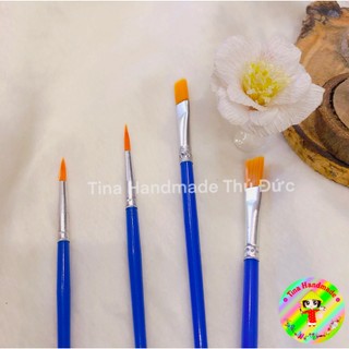 Cọ vẽ màu nước - cọ tô tượn - cọ vẽ tranh đầu cọ nhỏ