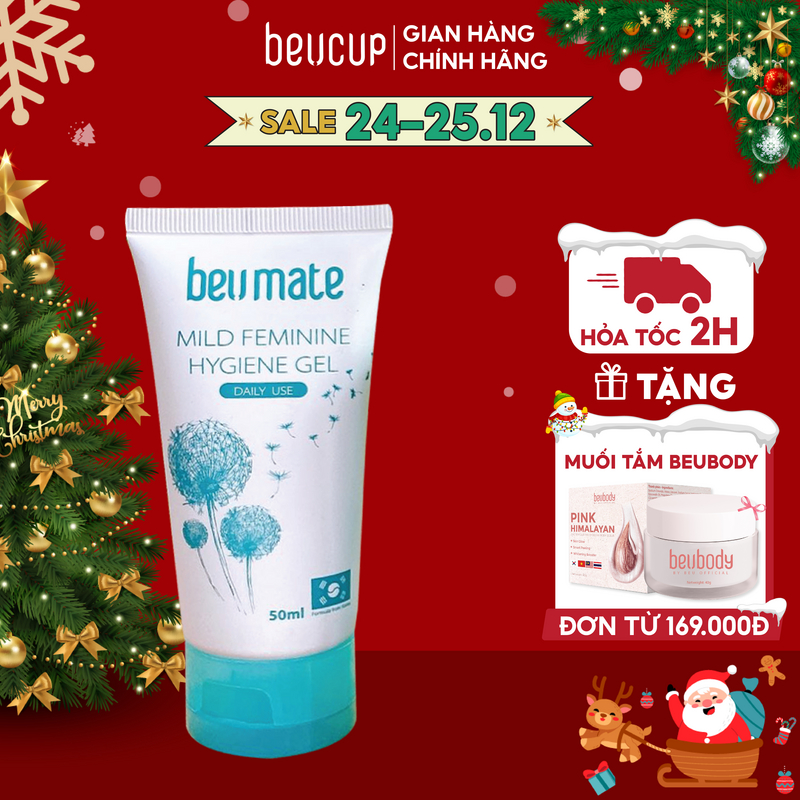 Dung dịch vệ sinh làm sạch cốc nguyệt san BeUmate chính hãng, mùi hương dịu nhẹ 50ml