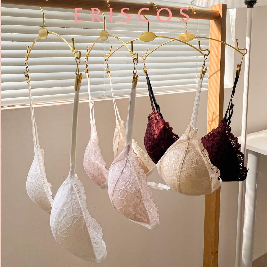 Áo lót ren mút mỏng không gọng bralette mềm thoải mái thoáng mát Eriscos