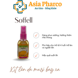 Chai Xịt Chống Muỗi Soffell Hương Cam 30ml