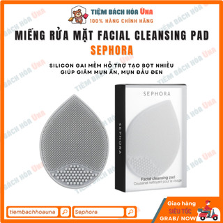 Miếng pad rửa mặt SEPHORA, HEETA gai silicon mềm giúp giảm mụn đầu đen