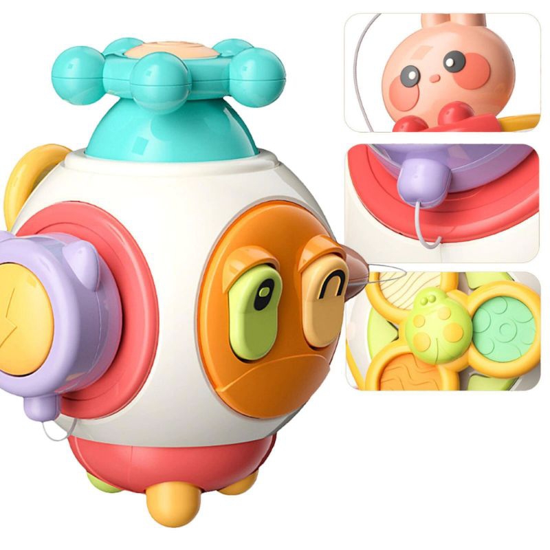 ĐỒ CHƠI MONTESSORI, ĐỒ CHƠI BUSY EGG/CON QUAY CHO BÉ