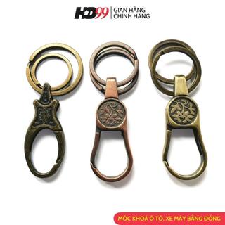Móc khoá Ô tô, Xe máy HD99, Chất Liệu Đồng Thau