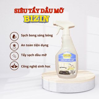 Nước tẩy dầu mỡ Bizin tẩy dầu mỡ, tẩy nhà bếp, tẩy hút mùi, bếp gas, bếp từ, cháy khét xoong chảo
