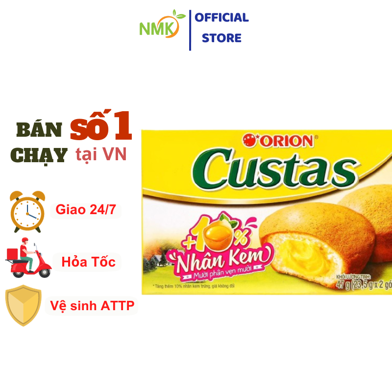 BÁNH ORION CUSTAS HÀNG CHÍNH HÃNG THƠM NGON