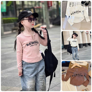 áo thun dài tay bé gái áo phong dài tay cho bé ATG36 size 100-140 12-30 kg thời trang trẻ em hàng quảng châu