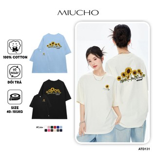 Áo thun nữ form rộng ATD131 Miucho chất vải cotton in ARTWORK