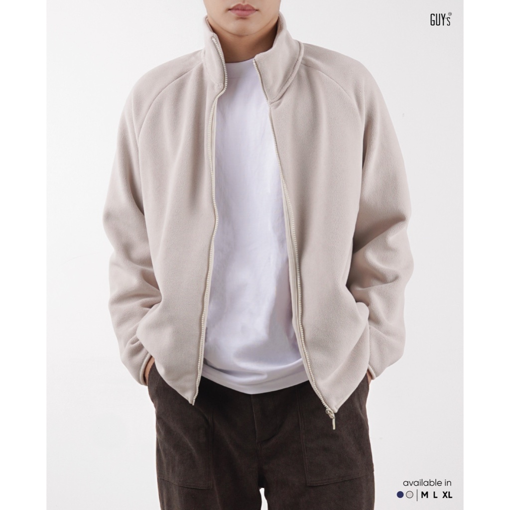 Áo Khoác Nỉ Bông Giữ Nhiệt Fleece Chester Jacket GUY's Closet - Chất Nỉ Bông Lông Cừu Cao Cấp, Năng Động, Siêu Ấm