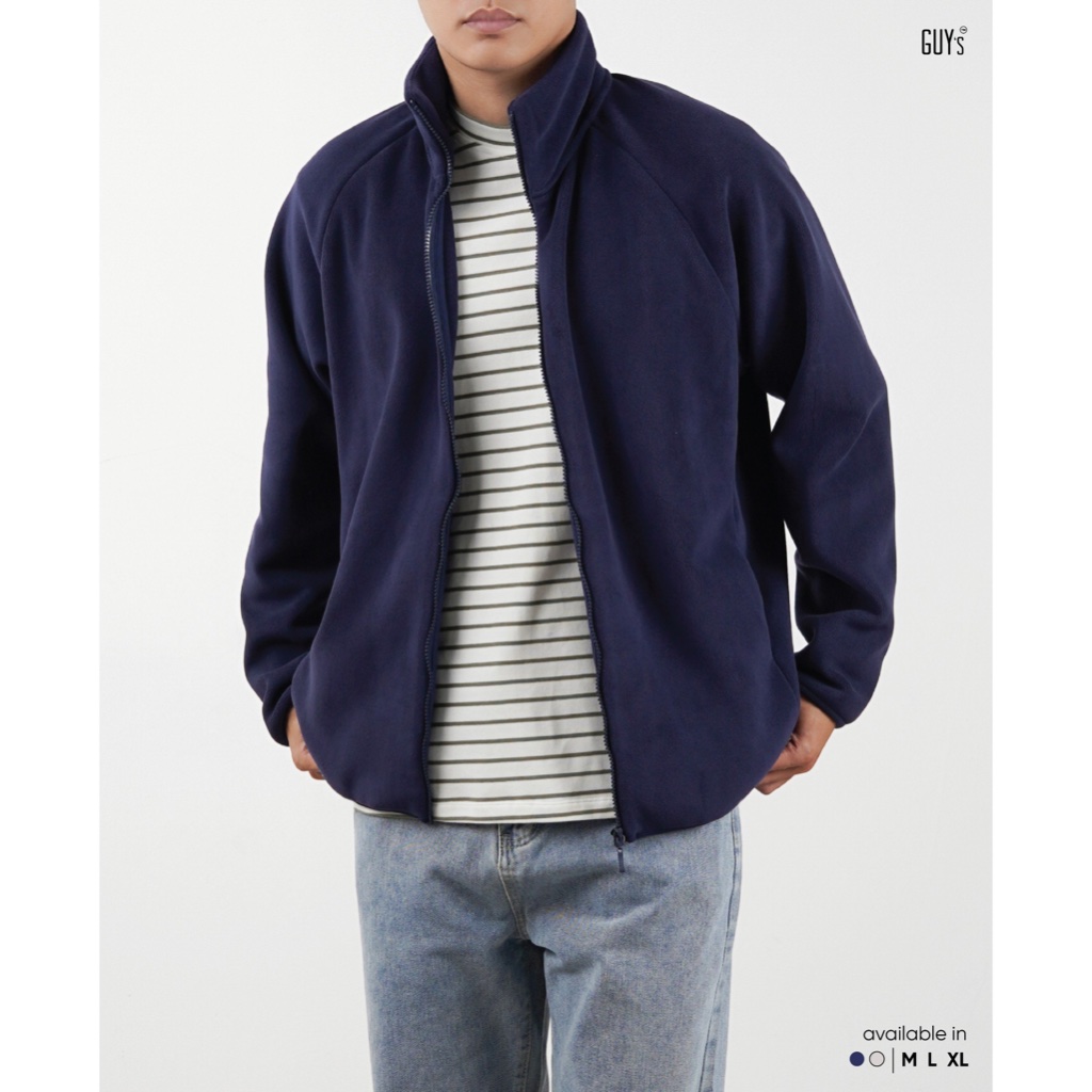 Áo Khoác Nỉ Bông Giữ Nhiệt Fleece Chester Jacket GUY's Closet - Chất Nỉ Bông Lông Cừu Cao Cấp, Năng Động, Siêu Ấm