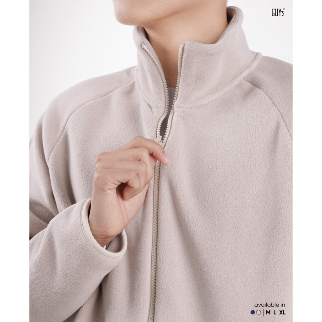 Áo Khoác Nỉ Bông Giữ Nhiệt Fleece Chester Jacket GUY's Closet - Chất Nỉ Bông Lông Cừu Cao Cấp, Năng Động, Siêu Ấm