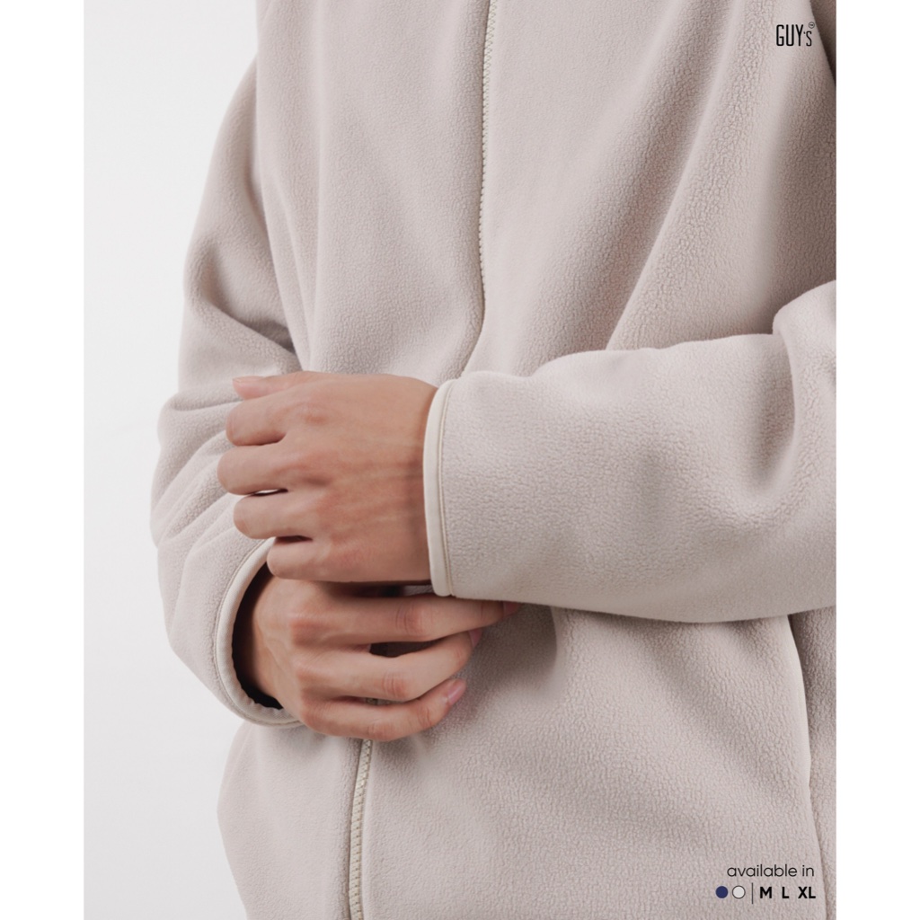 Áo Khoác Nỉ Bông Giữ Nhiệt Fleece Chester Jacket GUY's Closet - Chất Nỉ Bông Lông Cừu Cao Cấp, Năng Động, Siêu Ấm