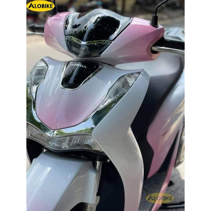 Tem Trùm Xe SH Màu Trắng Hồng|Decal 3 lớp chống nước, chống xước,dễ dán