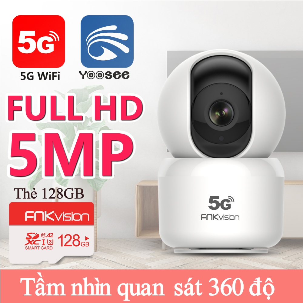 CAMERA IP WIFI YOOSEE  5.0Mpx Full HD 2K New 2023 - QUAY ĐÊM SIÊU NÉT - XOAY 360 ĐỘ - THEO DỖI ĐỐI TƯỢNG