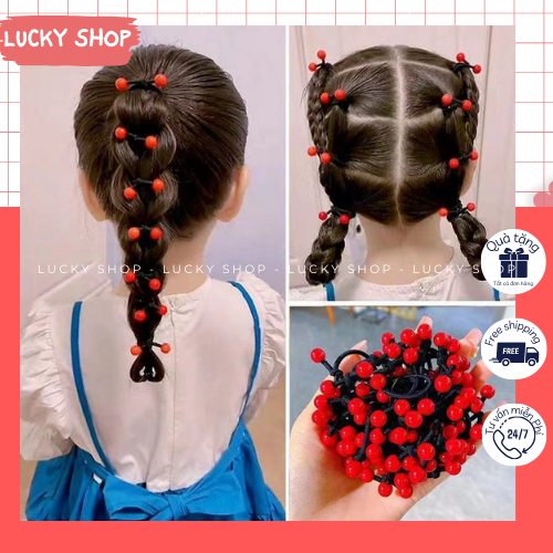 Chun buộc tóc CHERRY cho bé siêu dễ thương