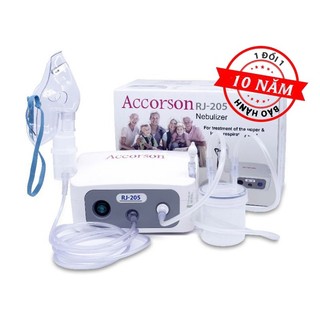 Máy khí dung, máy xông mũi, máy hút mũi 2 trong 1 Accorson RJ 205 - Hỗ trợ điều trị viêm phổi, viêm phế quản, viêm xoang