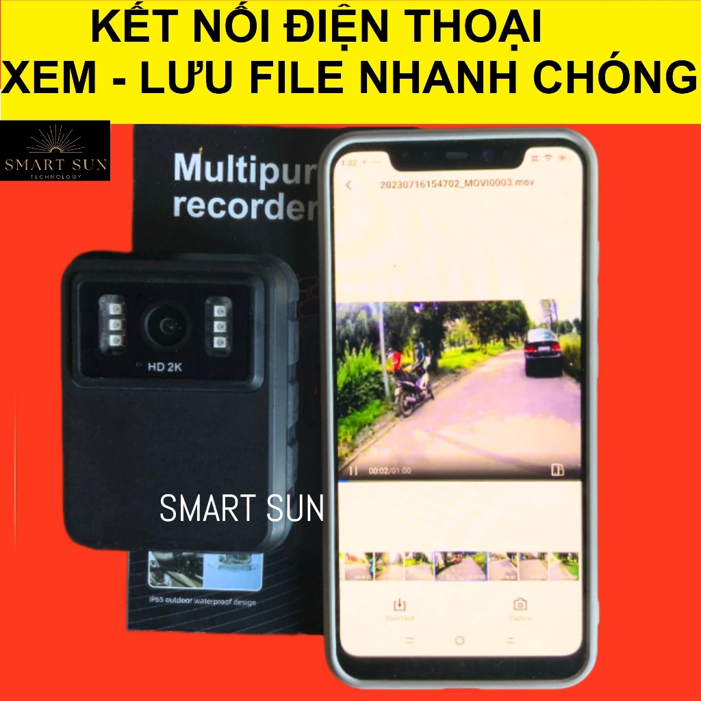 Camera hành trình mini 2K wifi, quay đêm, camera hành trình xe đạp xe máy S9 | BigBuy360 - bigbuy360.vn
