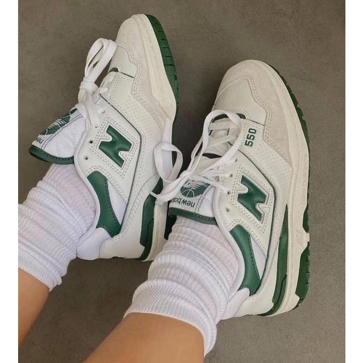 Giày New Balance 550 ‘White Green’,Xanh navi, Đen, Giày nb 550 bản chuẩn Trung xịn, Full Bill Box 2022