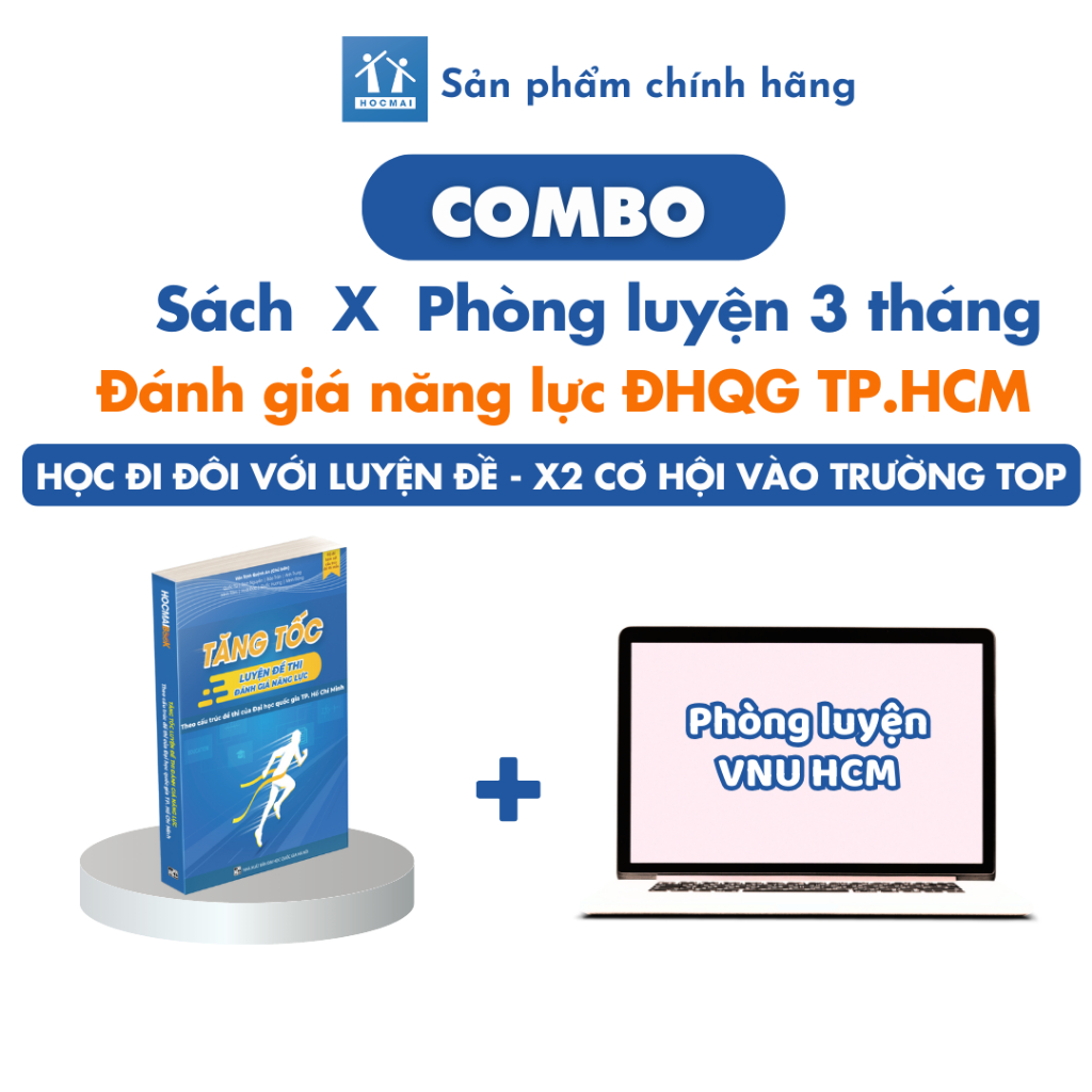 [HOCMAI] Combo sách và phòng luyện đề thi Đánh giá năng lực Đại học Quốc Gia TPHCM - VNUHCM - Gói 3 tháng