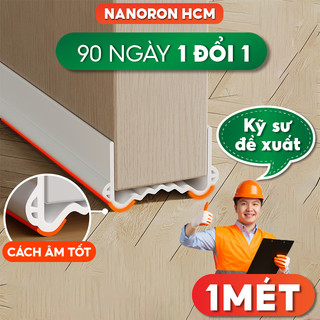 Miếng chặn khe cửa silicon chống côn trùng gây hại, ngăn bụi bẩn, gió lùa cửa- Thanh chặn đáy cửa ngăn thoát hơi NANORON