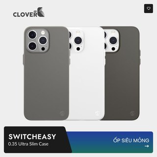 Ốp Lưng Siêu Mỏng Switcheasy 0.35 Ultra Slim Case - Mặt Lưng Nhám Mờ Chống Vân Tay, Thiết Kế Bảo Vệ Camera Cho 15 Series