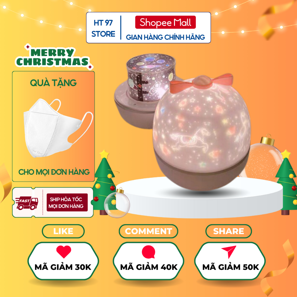 Đèn Chiếu Sao Cho Bé, Đèn Trang Trí Sinh Nhật, Phòng Ngủ Đủ Hình Sinh Nhật, Vũ Trụ, Đại Dương Đẹp Lung Linh