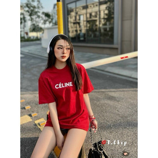 Áo thun đỏ tết tay lỡ, form unisex, có bigsize trên 100kg A01